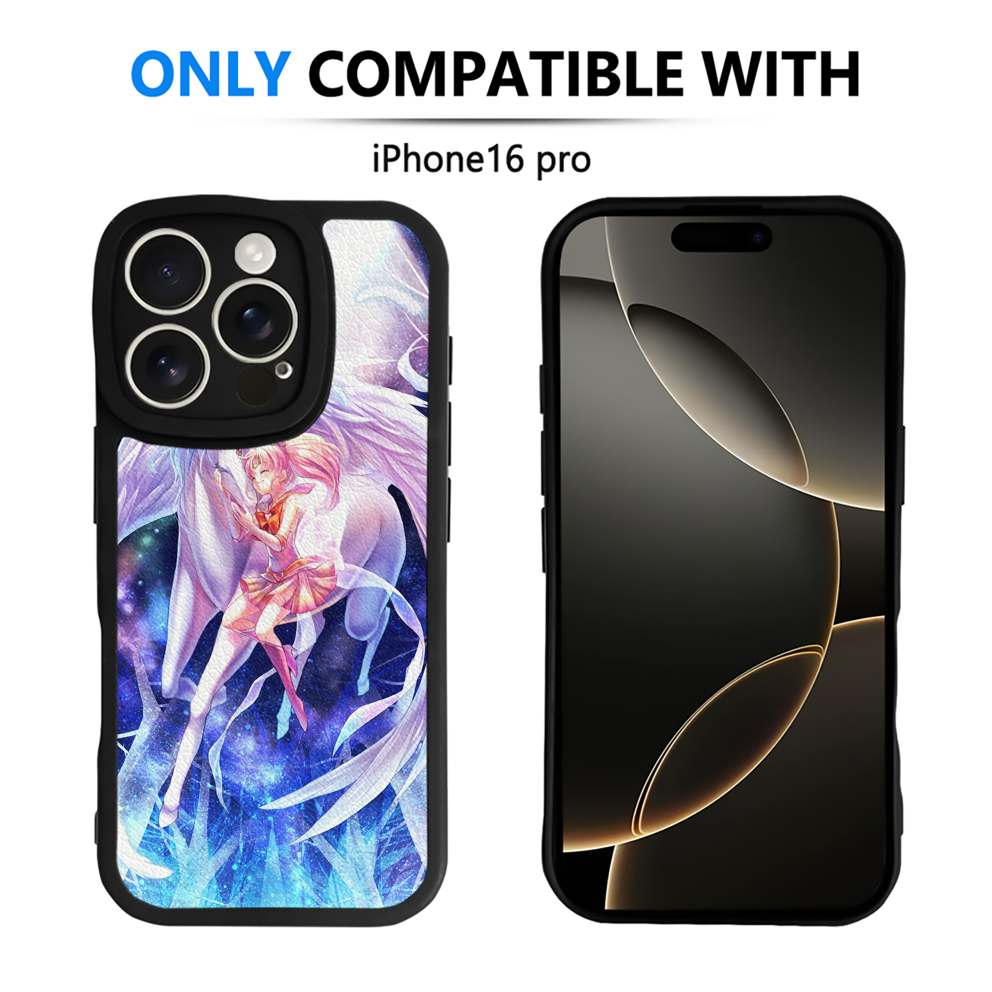（画像用） 美少女戦士セーラームーン Sailor Moon 【iPhone 16シリーズ対応】シリコンスマホケース（レザー調） 材質：シリコン